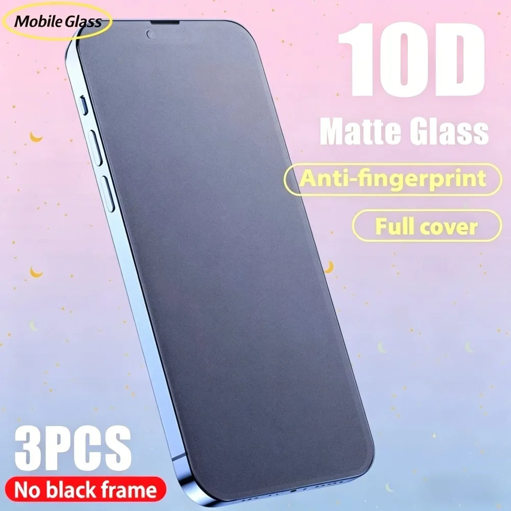 3Pcs Full Cover Matte Screen Protector for IPhone 17 16 15 Air 13 14 Pro 12Mini 11 Pro Max XS Max XR Tempered Glass Anti-Scratch
3Pcs Full Cover Matte Screen Protector for IPhone 17 16 15 Air 13 14 Pro 12Mini 11 Pro Max XS Max XR Tempered Glass Anti-Scratch