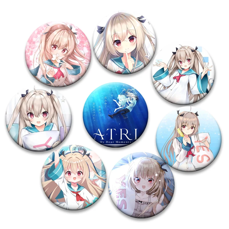 HD Print Round Brooches ATRI My Dear Moments Anime Badge Cute Cartoon Girl Lapel Pins Bag Decor Fans Collect Friends Gifts
HD Print Round Brooches ATRI My Dear Moments Anime Badge Cute Cartoon Girl Lapel Pins Bag Decor Fans Collect Friends Gifts