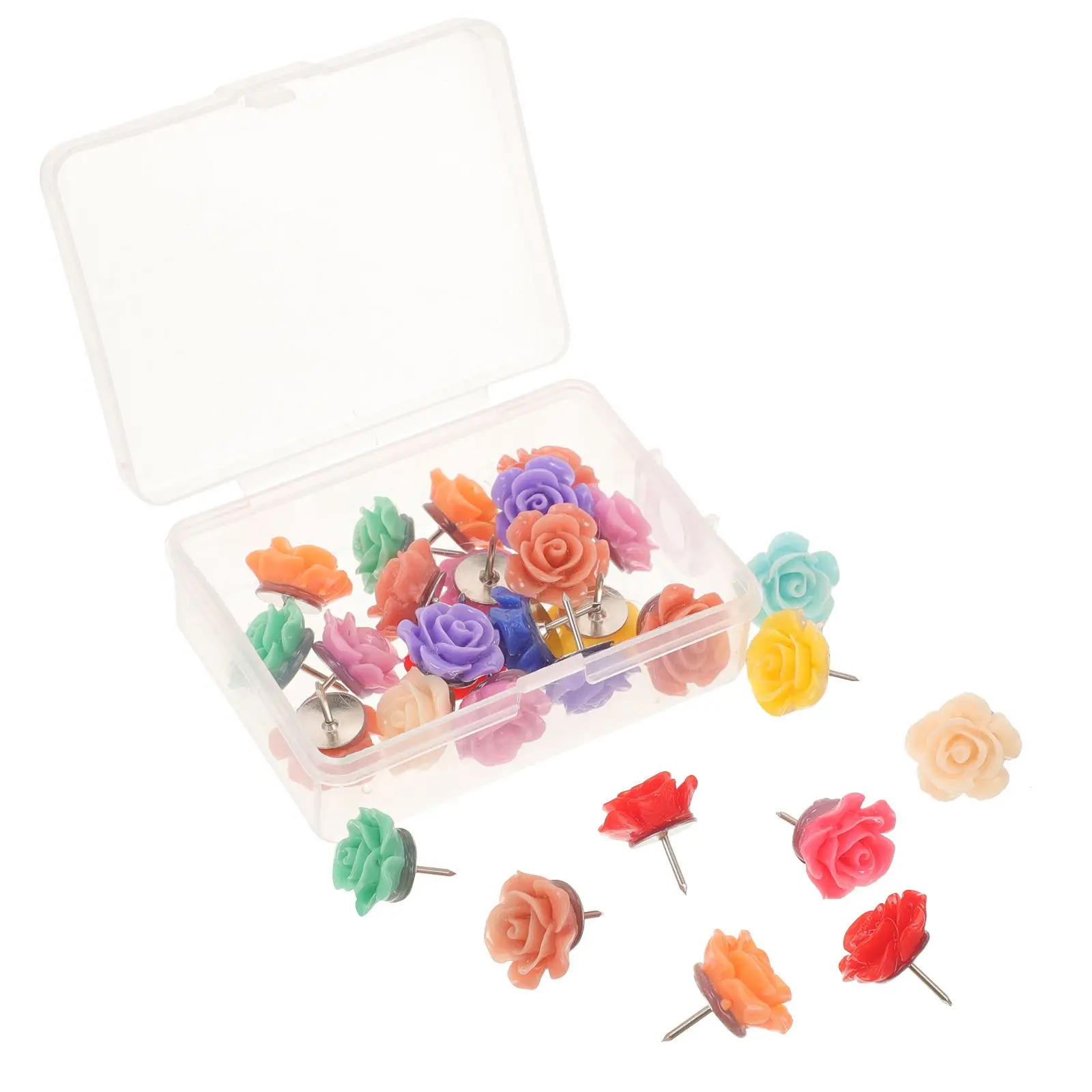 Rose Pushpin Thumb Tacks Multi-function Household Poster Poster Accessory Accessories Resin Material Safe
Rose Pushpin Thumb Tacks Multi-function Household Poster Poster Accessory Accessories Resin Material Safe