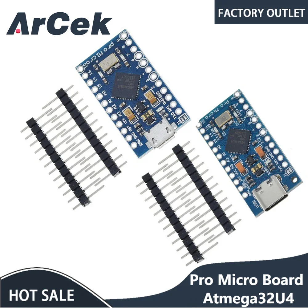 Новый модуль Pro Micro для Arduino ATmega32U4 5 В/16 МГц с 2-рядным штырьковым разъемом для Leonardo в наличии. Лучшее качество
Новый модуль Pro Micro для Arduino ATmega32U4 5 В/16 МГц с 2-рядным штырьковым разъемом для Leonardo в наличии. Лучшее качество