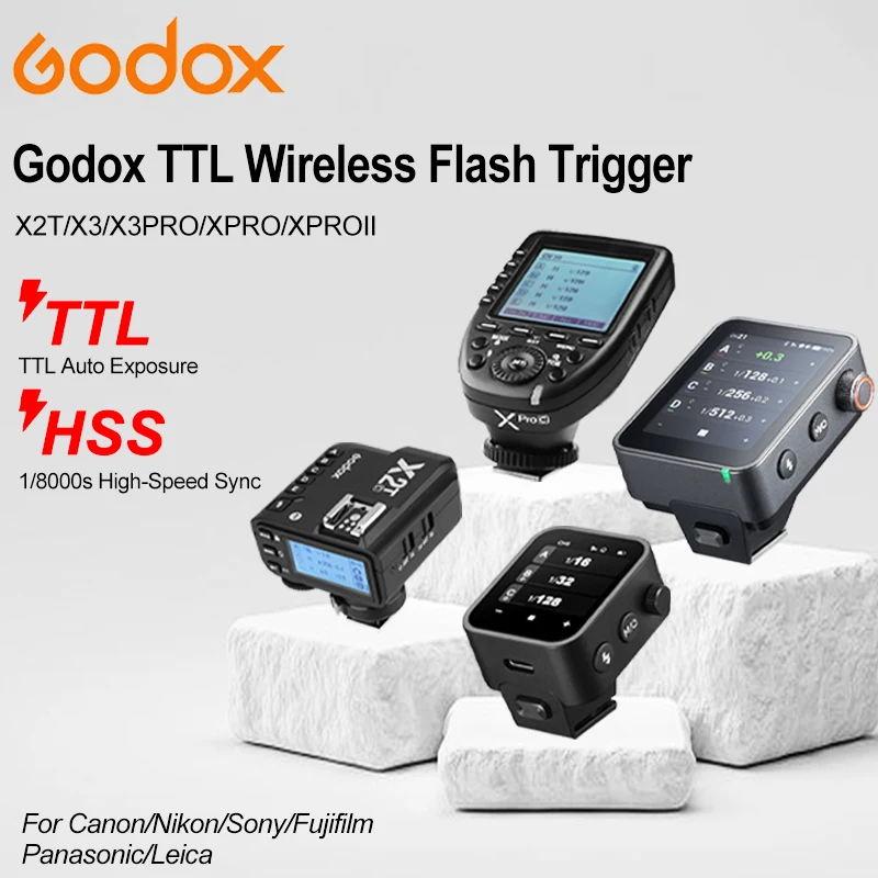 GODOX X3PRO X3 XPRO XPROII X2T 2.4G Wireless Trigger Transmitter Touch Screen X System Flash Leica Canon Sony Nikon Fuji Olympus
GODOX X3PRO X3 XPRO XPROII X2T 2.4G Wireless Trigger Transmitter Touch Screen X System Flash Leica Canon Sony Nikon Fuji Olympus