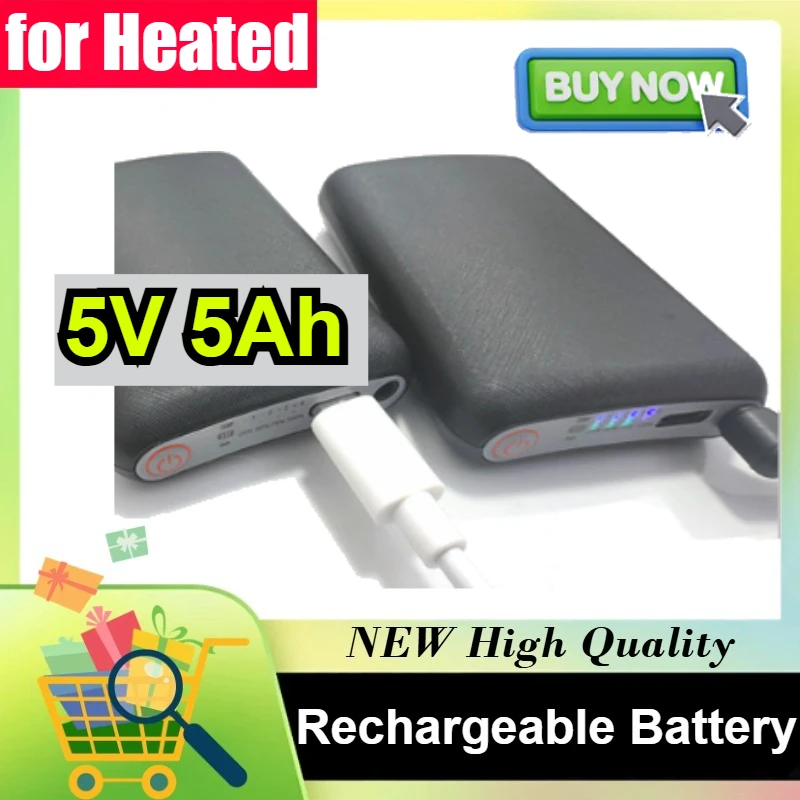5V 5Ah Rechargeable Lithium Battery with Bluetooth Mobile Phone Connection for Heated Socks Gloves Heated Insoles Outdoor Warm
5V 5Ah Rechargeable Lithium Battery with Bluetooth Mobile Phone Connection for Heated Socks Gloves Heated Insoles Outdoor Warm