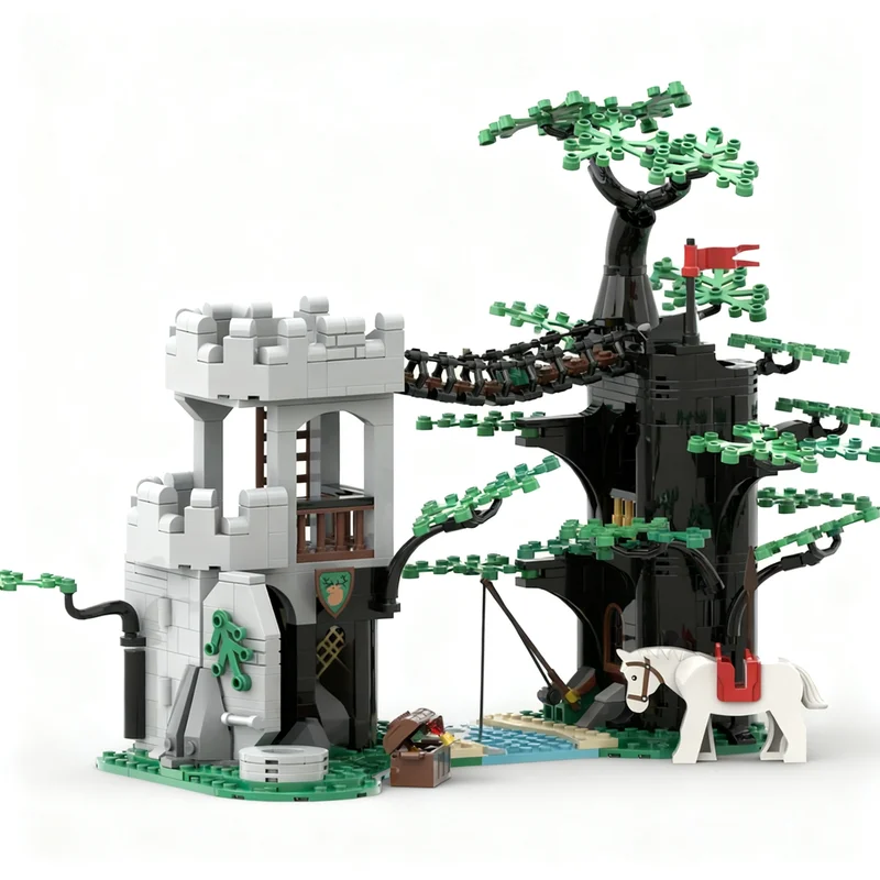 564PCS MOC Medieval Castle Updated Forestmen S Crossing Model Building Blocks Display DIY Creative Building Blocks Gift Home Set
564PCS MOC Medieval Castle Updated Forestmen S Crossing Model Building Blocks Display DIY Creative Building Blocks Gift Home Set