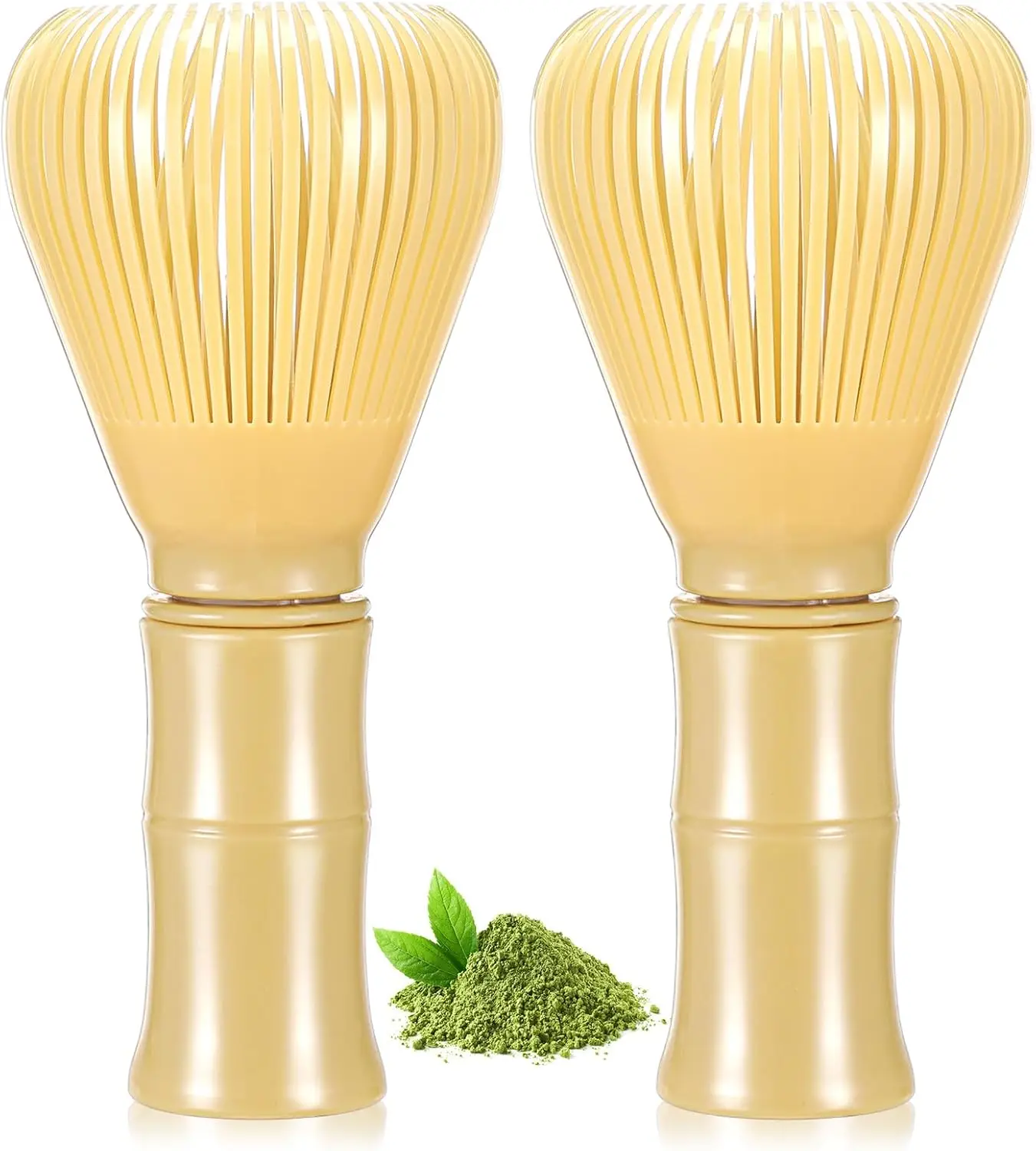 2 Pieces Traditional Resin Matcha Whisk Reusable Matcha Stirrer Chasen Brush Tea Mixing Tool Accessoies for Green Tea Powder
2 Pieces Traditional Resin Matcha Whisk Reusable Matcha Stirrer Chasen Brush Tea Mixing Tool Accessoies for Green Tea Powder