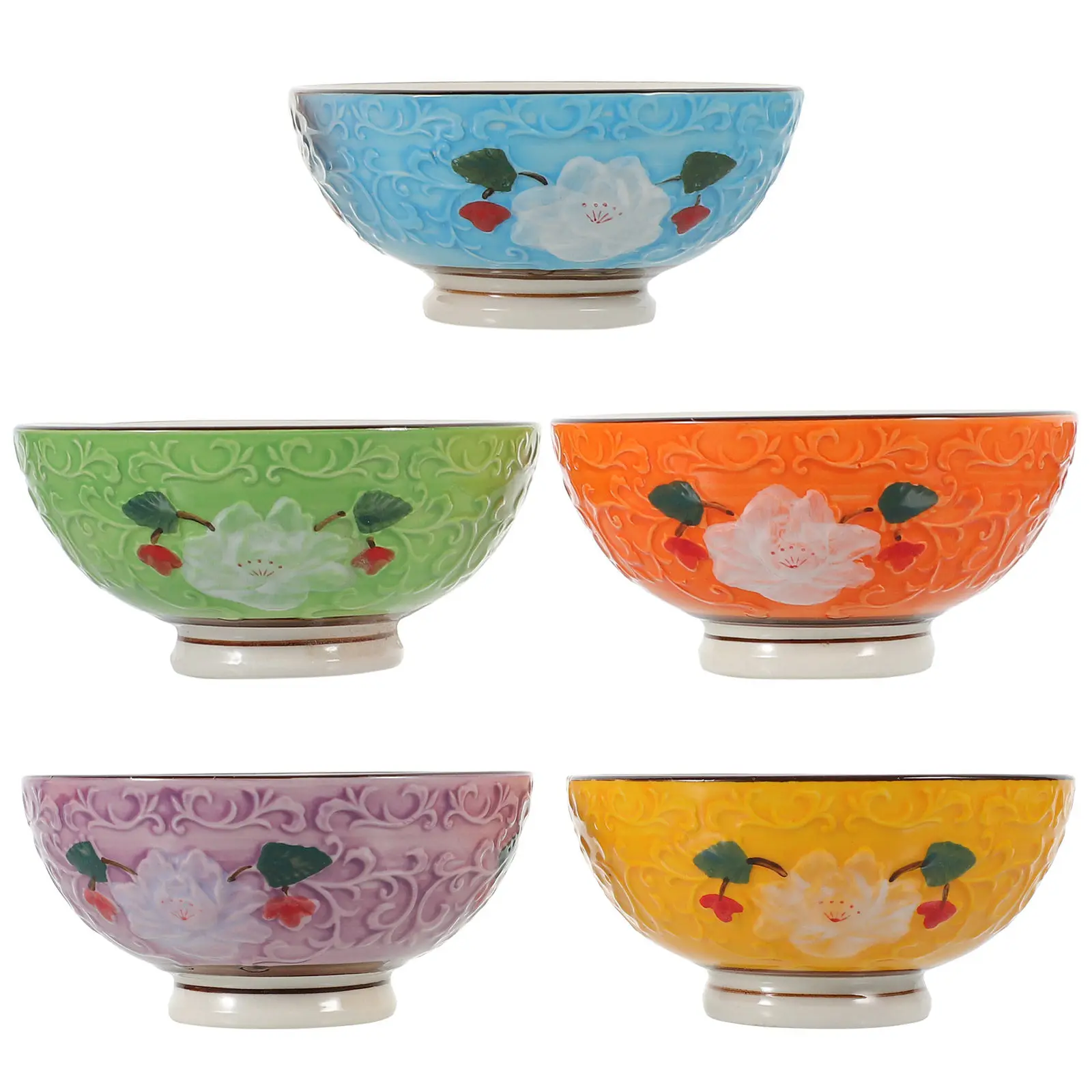 5Pcs Ceramic Bowl Set Premium Polished Smooth Surface Snack Bowl Fruit Dessert Ice Cream Cereal Serving Dish Decorative
5Pcs Ceramic Bowl Set Premium Polished Smooth Surface Snack Bowl Fruit Dessert Ice Cream Cereal Serving Dish Decorative