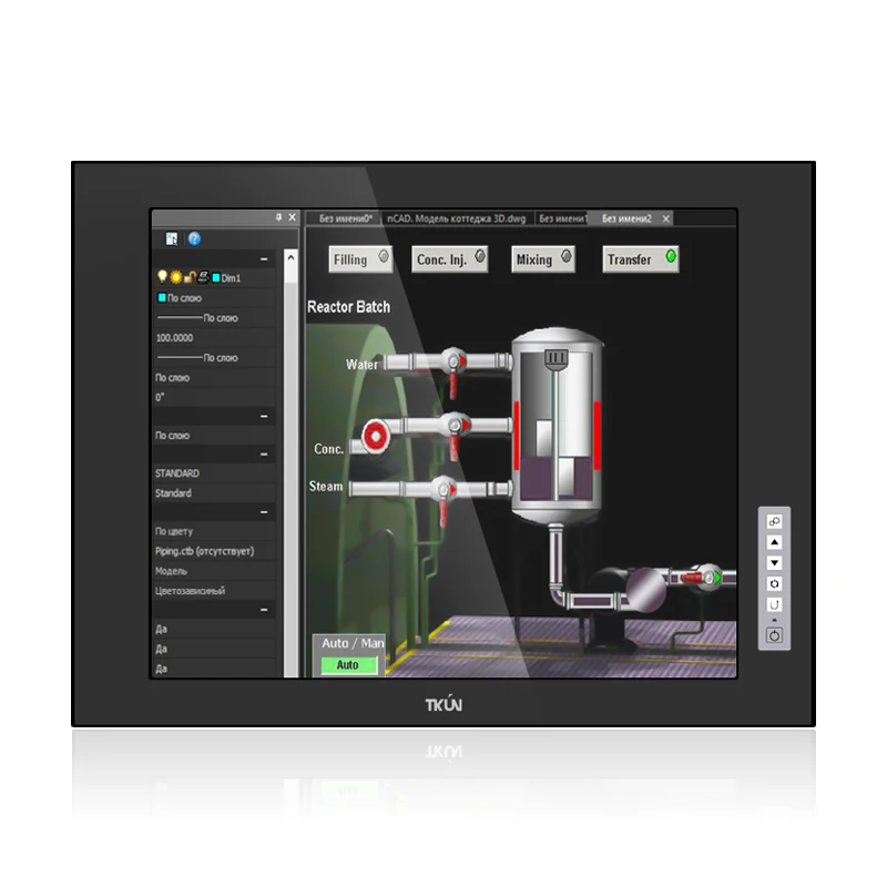 Промышленный сенсорный ЖК-дисплей, 19-дюймовый дисплей высокой яркости, настенный монитор с сенсорным экраном TKUN 
Промышленный сенсорный ЖК-дисплей, 19-дюймовый дисплей высокой яркости, настенный монитор с сенсорным экраном TKUN