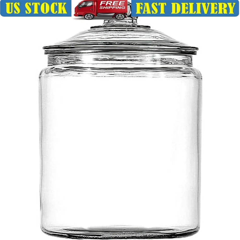 2 Gallon Glass Storage Jar with Lid Wide Mouth Food Container Perfect Dry Goods Candy Cookies Flour Rice Coffee Spices
2 Gallon Glass Storage Jar with Lid Wide Mouth Food Container Perfect Dry Goods Candy Cookies Flour Rice Coffee Spices