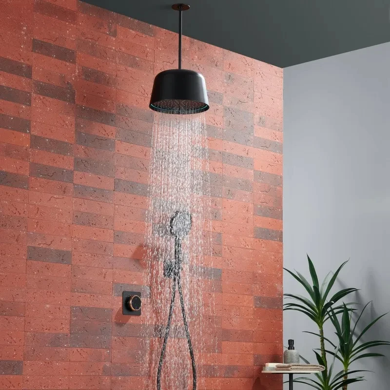 Concealed Led Shower System Set High Pressure Rainfall Shower Head & Handheld Spray Built-In Wall Mounted Installation
Concealed Led Shower System Set High Pressure Rainfall Shower Head & Handheld Spray Built-In Wall Mounted Installation