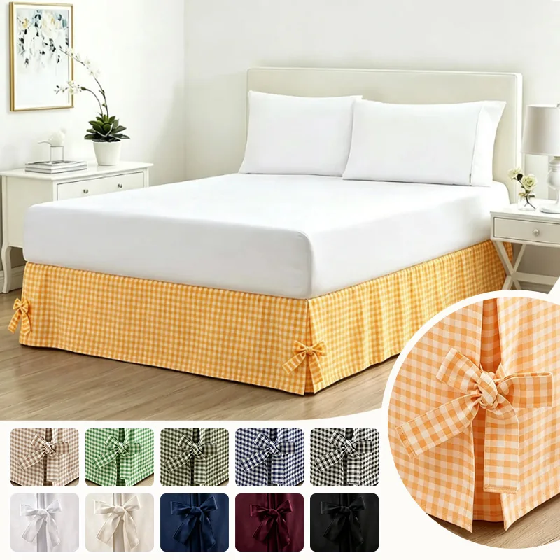 Hotel Quality White Bed Skirt Elastic Pinch Pleat 35cm Drop Premium Wrap Around Bed Sheet for Queen Bed Bowknot Bandage
Hotel Quality White Bed Skirt Elastic Pinch Pleat 35cm Drop Premium Wrap Around Bed Sheet for Queen Bed Bowknot Bandage