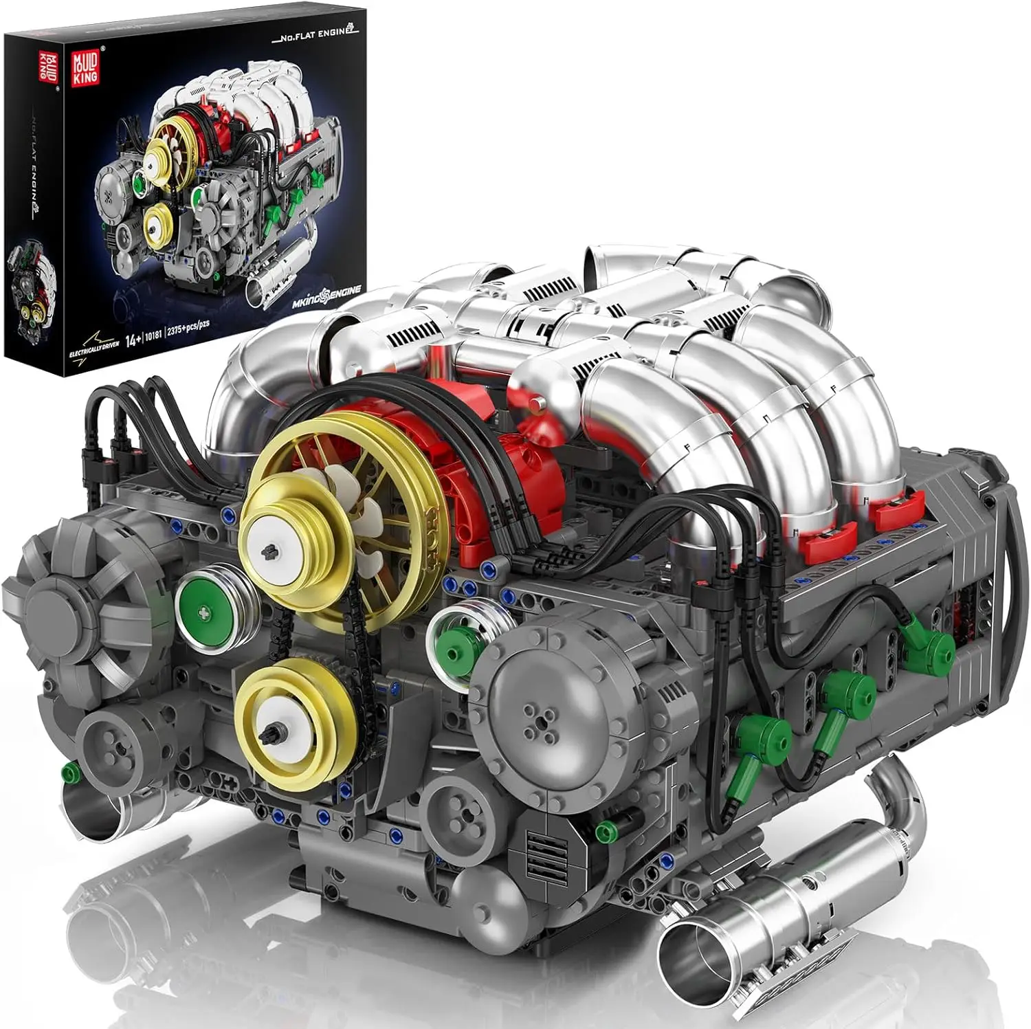 Flat Engine Building Sets, V8 Model Engine Kit for Adults, Mini Engine Scale Model with Motor, 10181 STEM DIY Building Kits That 
Flat Engine Building Sets, V8 Model Engine Kit for Adults, Mini Engine Scale Model with Motor, 10181 STEM DIY Building Kits That