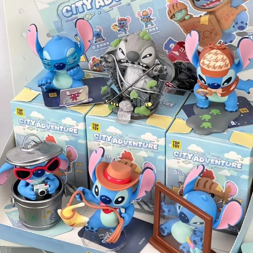 Подлинная верхняя игрушка Stitch City Adventure Series слепая коробка Kawaii Mystery Box аниме фигурка украшения коллекция подарки на день рождения для детей 
Подлинная верхняя игрушка Stitch City Adventure Series слепая коробка Kawaii Mystery Box аниме фигурка украшения коллекция подарки на день рождения для детей