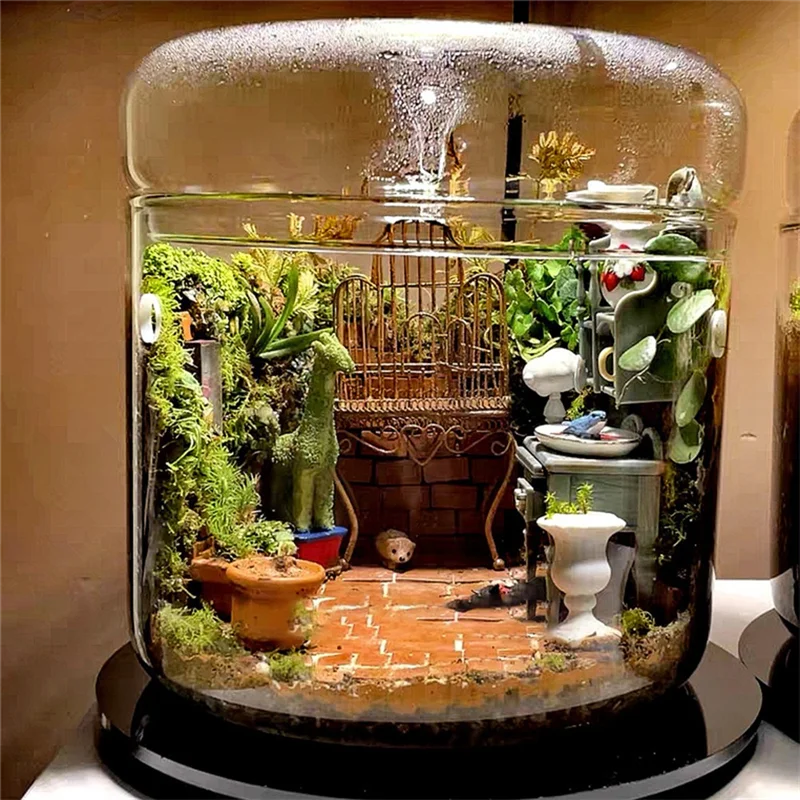 AAAC-Micro-Landscape Glass Terrarium With Dew Collection Cover, Bonsai Vase Glass Microscopic Landscape Ecological Bottle
AAAC-Micro-Landscape Glass Terrarium With Dew Collection Cover, Bonsai Vase Glass Microscopic Landscape Ecological Bottle