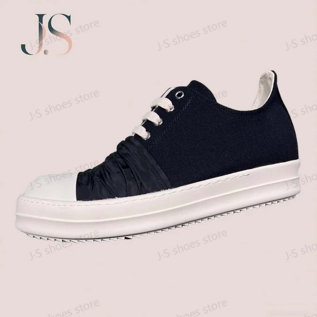 Ro Retro Classic Black Canvas Low Top Shoes Sneaker Men Shoe Black Pleated Cloth Lace Up Women Casual Sneakers
Ro Retro Classic Black Canvas Low Top Shoes Sneaker Men Shoe Black Pleated Cloth Lace Up Women Casual Sneakers