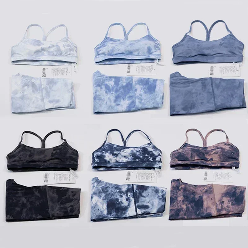 Women's yoga 2-piece set with tie dye and skin friendly Y-shaped bra, high waisted leggings, fitness and exercise sportswear
Women's yoga 2-piece set with tie dye and skin friendly Y-shaped bra, high waisted leggings, fitness and exercise sportswear