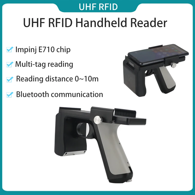 BT UHF RFID Reader Mobile Phone Back Clip Rfid Reader UHF Handheld RFID Reader for Android System Inventory
BT UHF RFID Reader Mobile Phone Back Clip Rfid Reader UHF Handheld RFID Reader for Android System Inventory