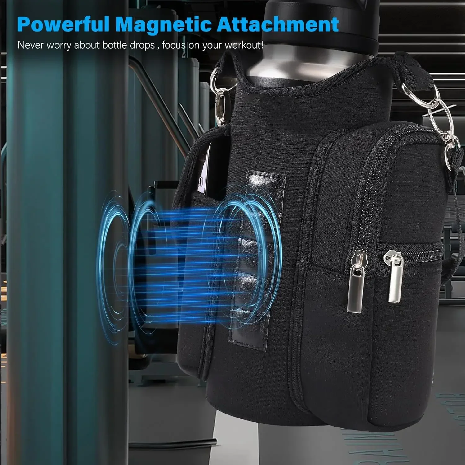 YTGEE Magnetic GYM Phone Bag Men Women Water Bottle Sleeve GYM Floor Organizer Outdoor Sport Crossbody Handle Pouch for Earphone
YTGEE Magnetic GYM Phone Bag Men Women Water Bottle Sleeve GYM Floor Organizer Outdoor Sport Crossbody Handle Pouch for Earphone