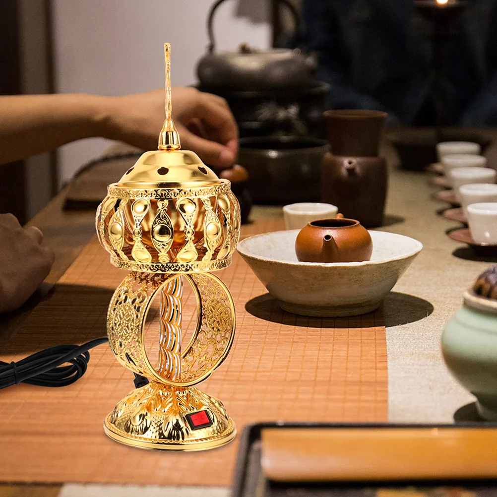 Electric Incense Burner Metal Censer Holder Decorative Aroma Stove Middle East Plug In Home Office Shop Retro Vintage
Electric Incense Burner Metal Censer Holder Decorative Aroma Stove Middle East Plug In Home Office Shop Retro Vintage