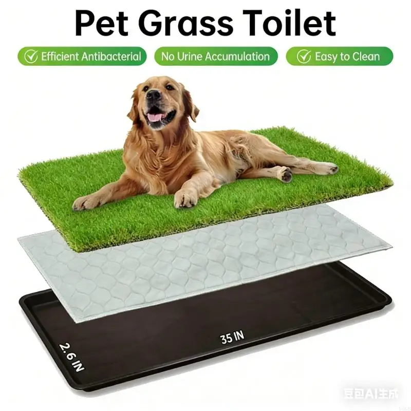 Artificial Grass Dog Potty Pad with Removable Tray for Puppies Training in Multiple Size Easy to Clean Y5GB
Artificial Grass Dog Potty Pad with Removable Tray for Puppies Training in Multiple Size Easy to Clean Y5GB