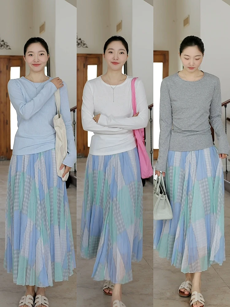Elegant Floral Print Slimming Half Skirt with Long Sleeve T-Shirt Shoulder Width Regular High Waist Polyester Fiber Summer Fa...
Elegant Floral Print Slimming Half Skirt with Long Sleeve T-Shirt Shoulder Width Regular High Waist Polyester Fiber Summer Fa...