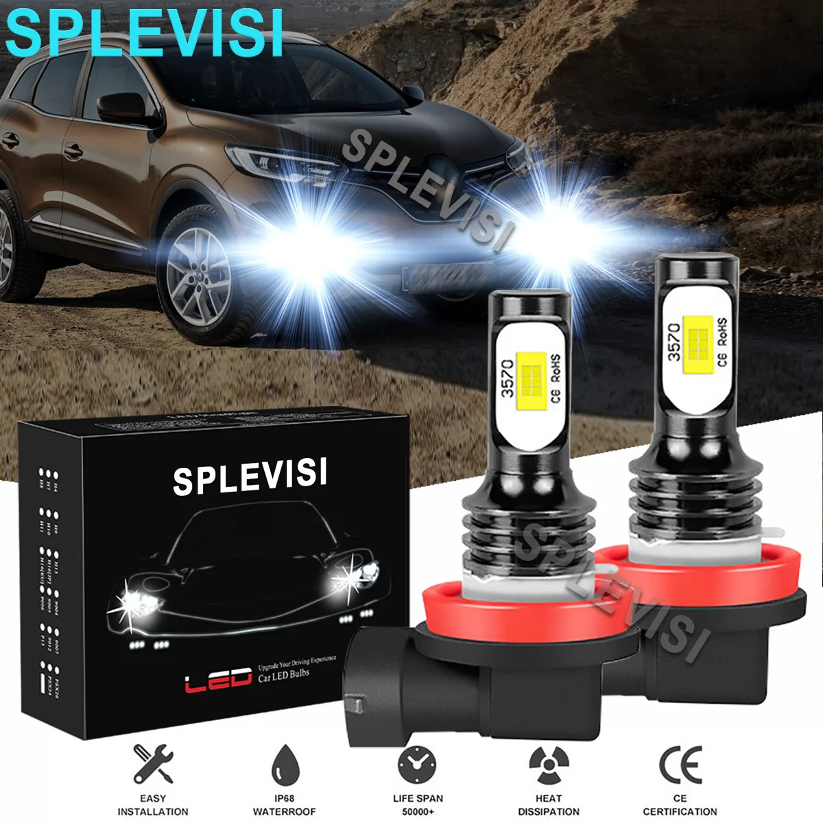 2PCS White LED Foglight Bulbs 6000K Fit For Renault Clio MK3 2005-2020 Renault Twingo III 2014-2019 Scenic 3 2009 2010 2011-2016
2PCS White LED Foglight Bulbs 6000K Fit For Renault Clio MK3 2005-2020 Renault Twingo III 2014-2019 Scenic 3 2009 2010 2011-2016