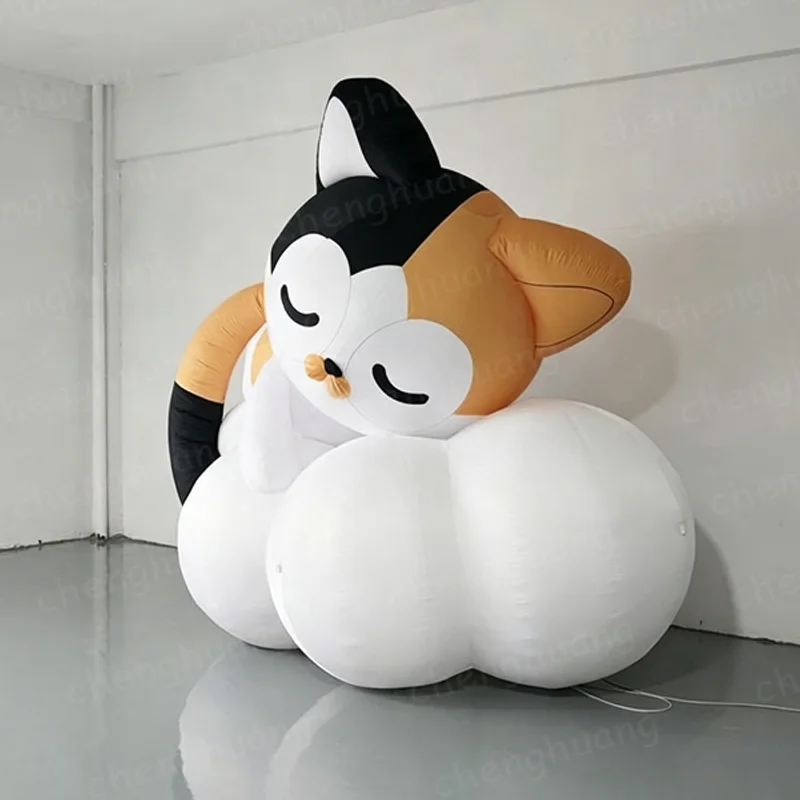 Inflatable cartoon cat, the inflatable cartoon mascot sitting on the cloud, the inflatable cartoon character
Inflatable cartoon cat, the inflatable cartoon mascot sitting on the cloud, the inflatable cartoon character