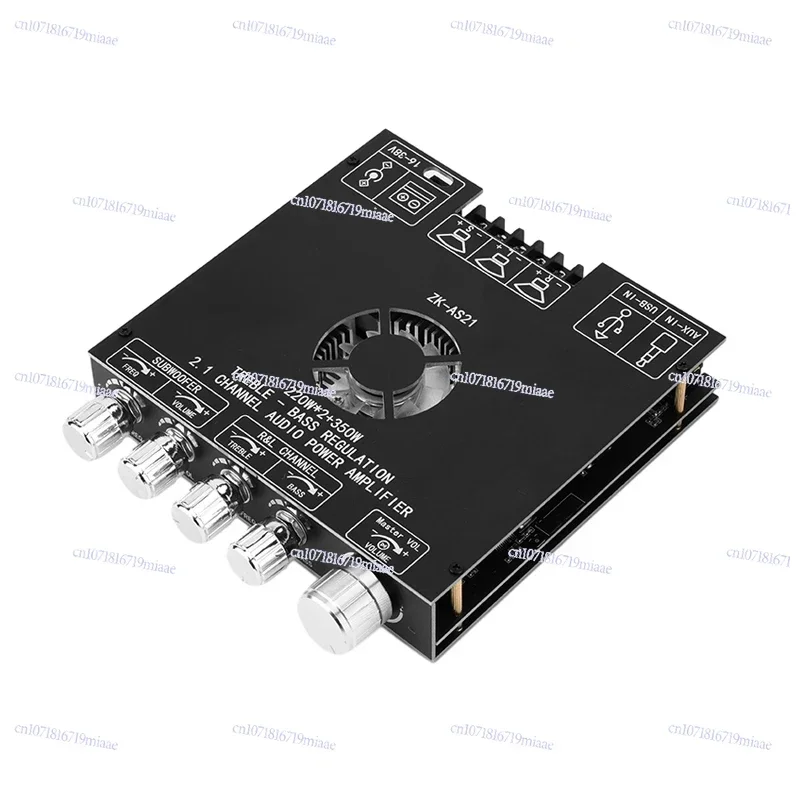 ZK-AS21 2.1 channel TPA3255 Bluetooth digital power amplifier board module high and low tone 220WX2
ZK-AS21 2.1 channel TPA3255 Bluetooth digital power amplifier board module high and low tone 220WX2