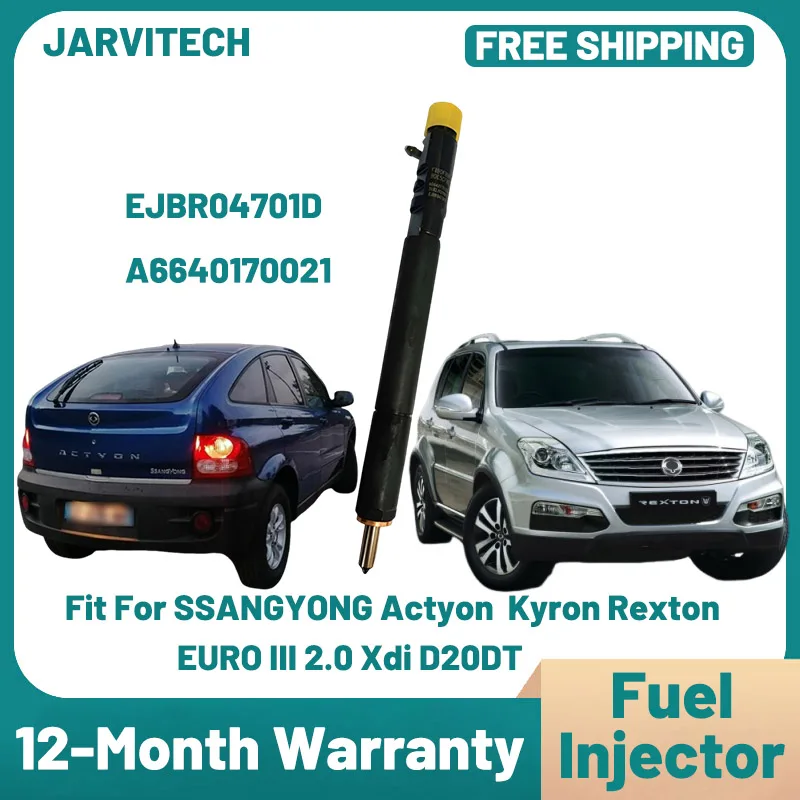 New Diesel Fuel Injector EJBR04701D 6640170221 Nozzle For Ssangyong Kyron Actyon Euro 3 2.0 Xdi D20DT 2006-2005 A6640170221
New Diesel Fuel Injector EJBR04701D 6640170221 Nozzle For Ssangyong Kyron Actyon Euro 3 2.0 Xdi D20DT 2006-2005 A6640170221