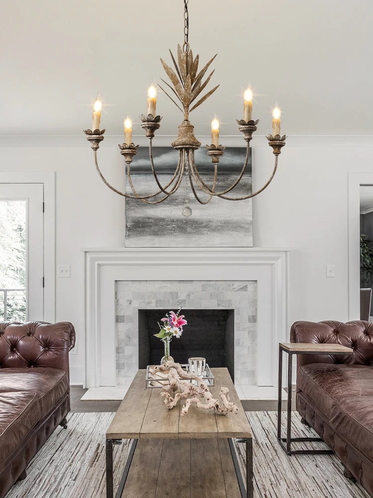 Creative American country retro chandelier living room dining room bedroom homestay hotel villa personalized lamps
Creative American country retro chandelier living room dining room bedroom homestay hotel villa personalized lamps