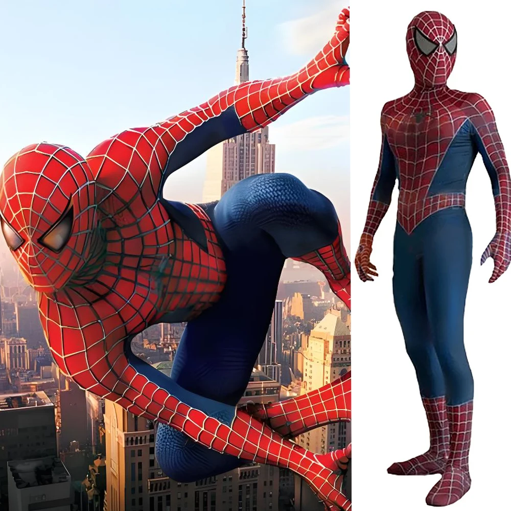 Sam Raimi Tobey Maguire SpiderMan Cosplay Superhero 3D Printed BodySuit Costume Spider Spandex Zentai Outfits Halloween Costume
Sam Raimi Tobey Maguire SpiderMan Cosplay Superhero 3D Printed BodySuit Costume Spider Spandex Zentai Outfits Halloween Costume
