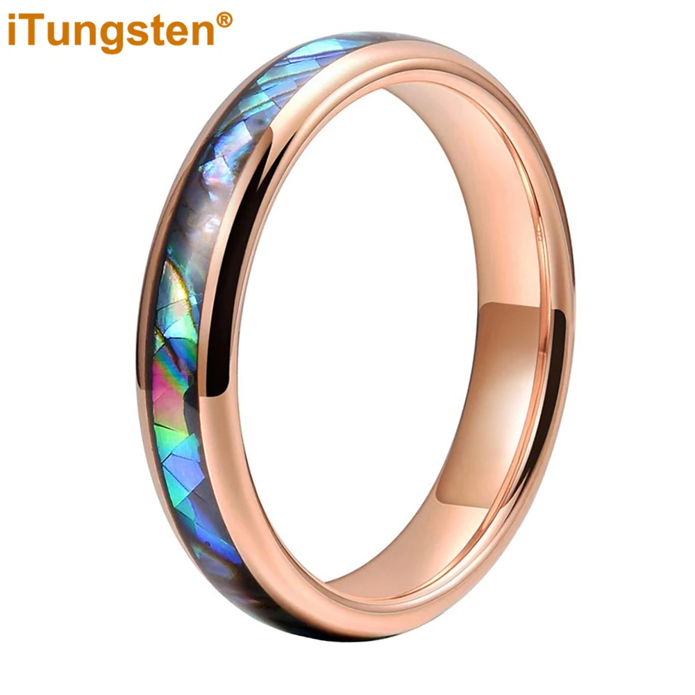iTungsten 4mm Men Women Ring Tungsten Engagement Wedding Band With Shell Inlay Domed Polished Finish Comfort Fit
iTungsten 4mm Men Women Ring Tungsten Engagement Wedding Band With Shell Inlay Domed Polished Finish Comfort Fit
