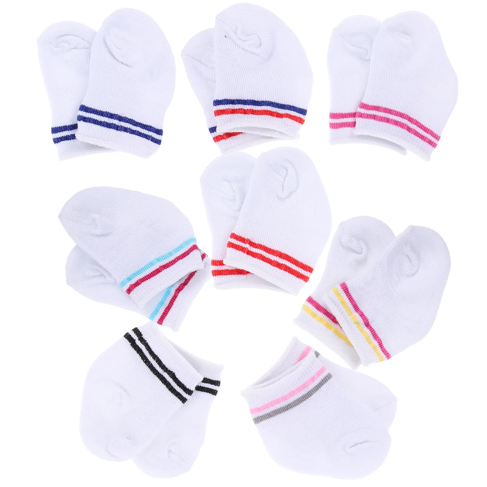 8Pairs Cute Tiny Socks Girl 18 Inch Striped Mini Sock Baby Dress Up Clothes Clothing Accessories Cute Tiny Socks
8Pairs Cute Tiny Socks Girl 18 Inch Striped Mini Sock Baby Dress Up Clothes Clothing Accessories Cute Tiny Socks