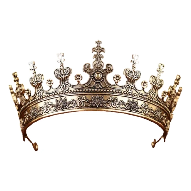 Elegant Metal Queen Crowns Tiaras Hairband for Women Men Baroque Styles Crownpiece Perfect for Weddings and Formal Event
Elegant Metal Queen Crowns Tiaras Hairband for Women Men Baroque Styles Crownpiece Perfect for Weddings and Formal Event