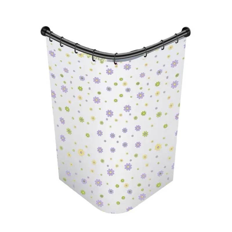 No Punching Shower Corner Hanging Curtain Waterproof Cloth Shower Partition Curtain Bathroom Scalable Curved Pole Loading 70kg
No Punching Shower Corner Hanging Curtain Waterproof Cloth Shower Partition Curtain Bathroom Scalable Curved Pole Loading 70kg