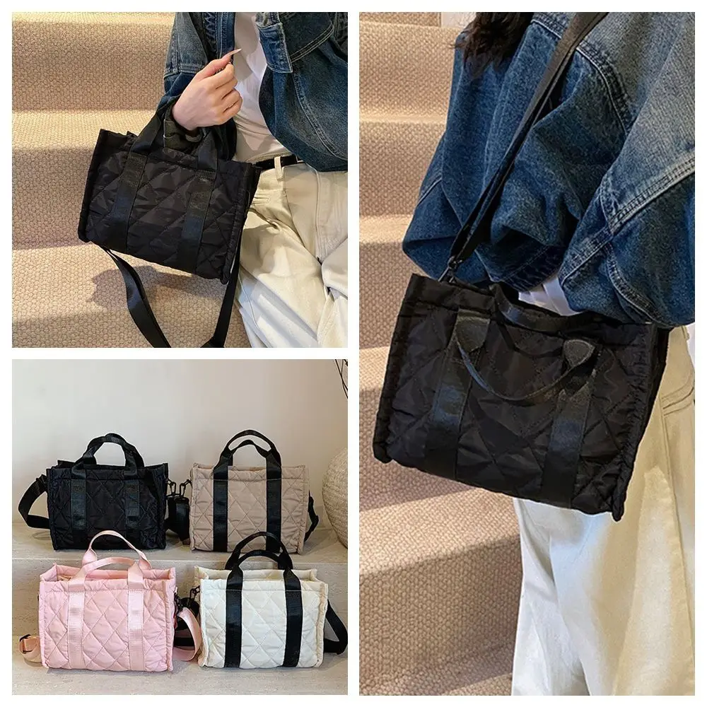 Fashion Nylon Small Puffer Bag Adjustable Shoulder Strap Casual Handbag Large Capacity Tote Bag
Fashion Nylon Small Puffer Bag Adjustable Shoulder Strap Casual Handbag Large Capacity Tote Bag