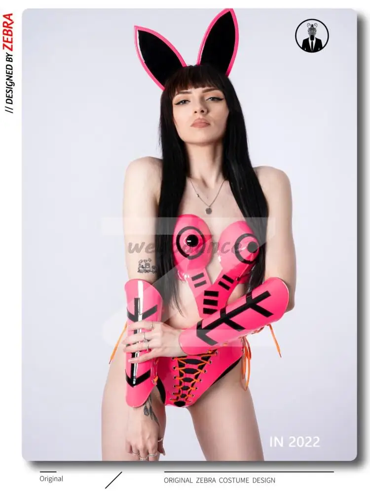 New Sexy Technology Rabbit Girl Fluorescent Powder Nightclub Bar GOGO Girl Group Costume
New Sexy Technology Rabbit Girl Fluorescent Powder Nightclub Bar GOGO Girl Group Costume