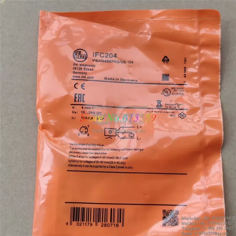1PC IFC200 IFC201 IFC202 IFC203 IFC204 IFS204 IFS205 IFS212 IFS211 IFM Proximity Switch Sensor New High Quality
1PC IFC200 IFC201 IFC202 IFC203 IFC204 IFS204 IFS205 IFS212 IFS211 IFM Proximity Switch Sensor New High Quality