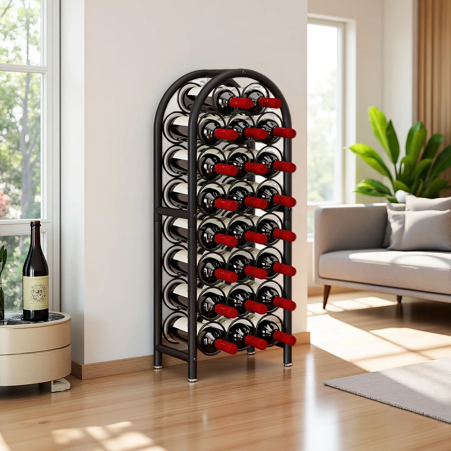 Black Freestanding Metal Wine Rack Organizer for Storing 23 Bottles HomeRelax
Black Freestanding Metal Wine Rack Organizer for Storing 23 Bottles HomeRelax