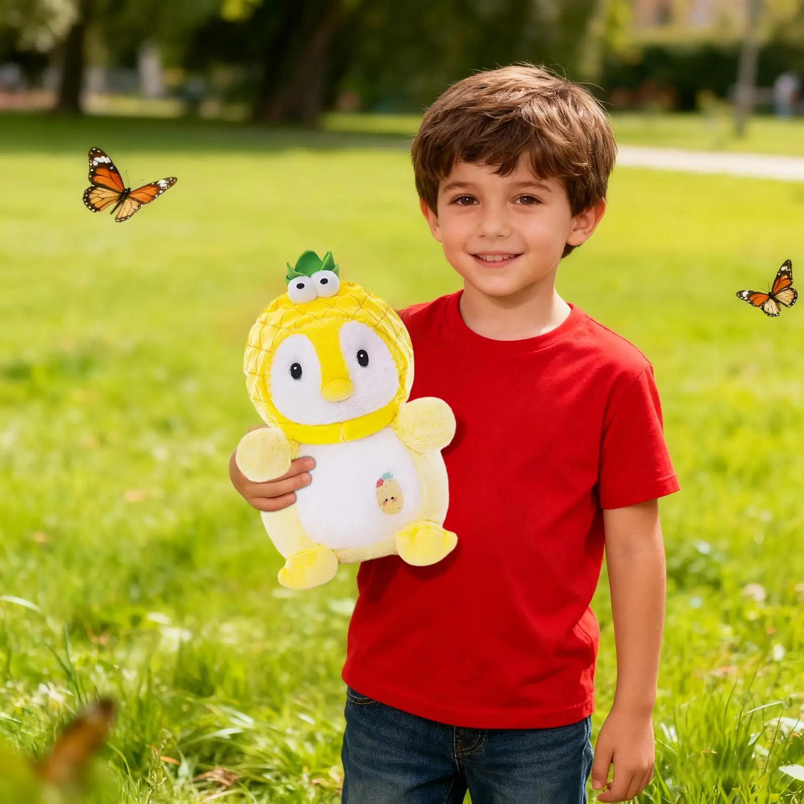 Плюшевая плюшевая кукла-пингвин с фруктами, плюшевая кукла с мультяшным животным для детей, подростков, взрослых, коллекционеров, перед сном, детская спальня
Плюшевая плюшевая кукла-пингвин с фруктами, плюшевая кукла с мультяшным животным для детей, подростков, взрослых, коллекционеров, перед сном, детская спальня