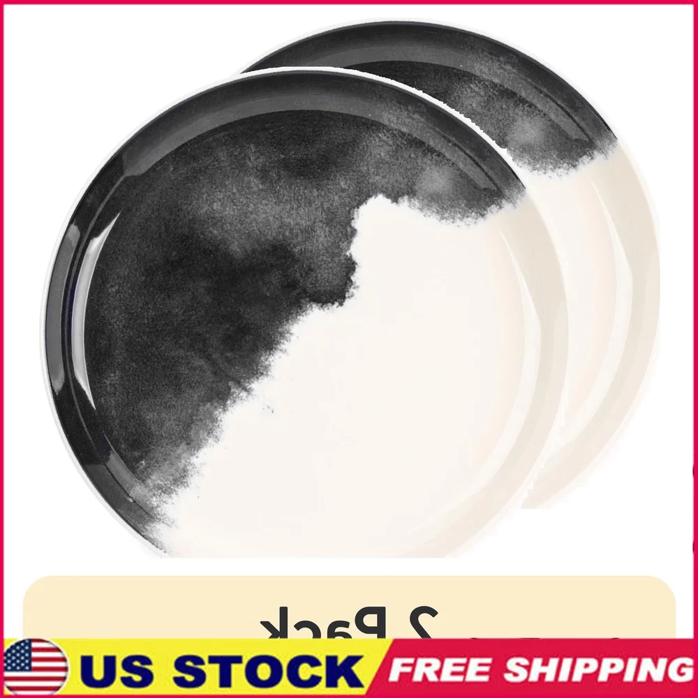 2 Pack Stoneware Salad Plate Microwave Dishwasher Oven Safe Round Abstract Grey Drip Collection Drip Pattern Home Kitchen Decor
2 Pack Stoneware Salad Plate Microwave Dishwasher Oven Safe Round Abstract Grey Drip Collection Drip Pattern Home Kitchen Decor