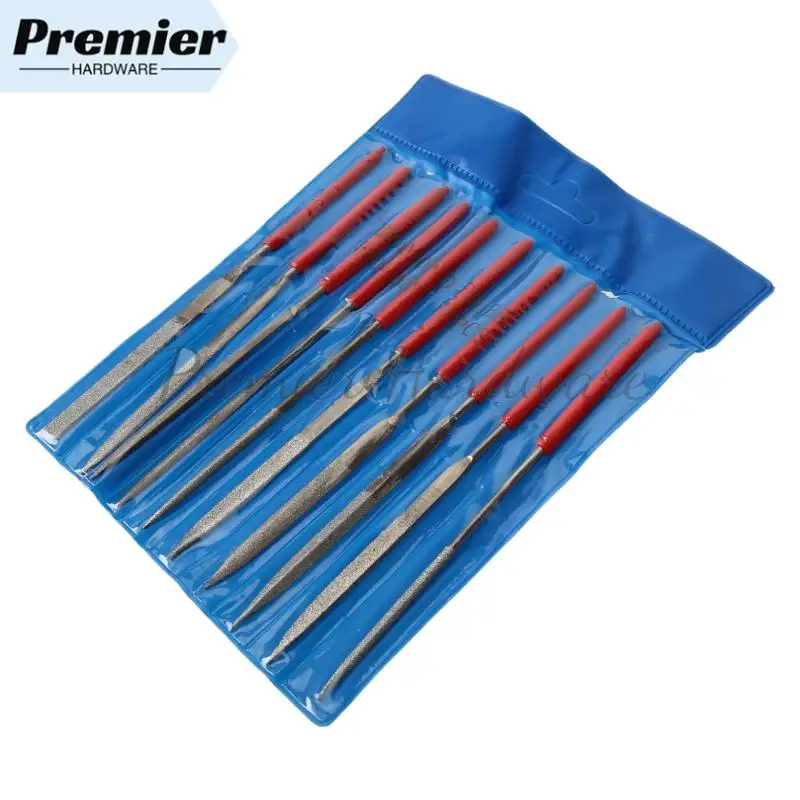 10Pcs Diamond Needle File Set 140x3mm Mini Needle File Kit For Stone Glass Metal Carving Craft Hand Tools Needle File Set
10Pcs Diamond Needle File Set 140x3mm Mini Needle File Kit For Stone Glass Metal Carving Craft Hand Tools Needle File Set