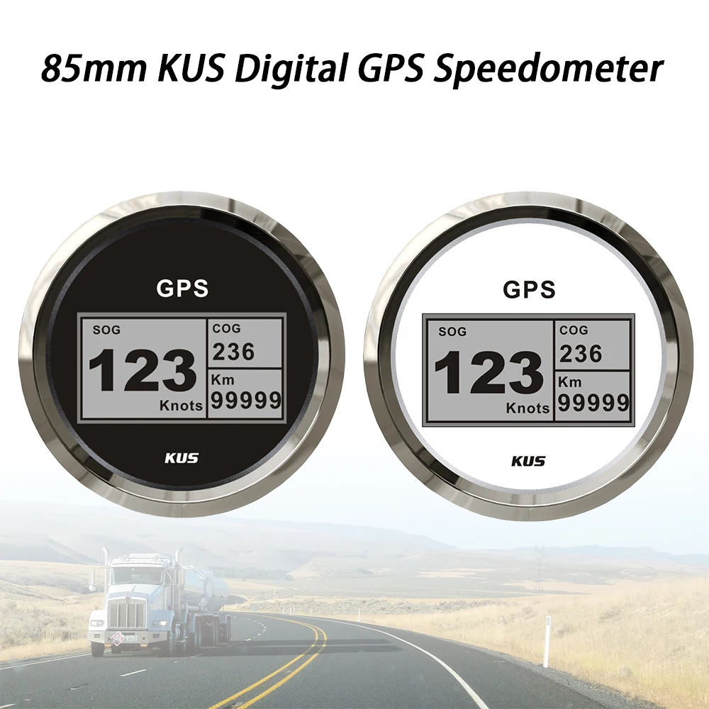KUS 85mm Waterproof Digital GPS Speedometer Odometer Gauge With Backlight for Car Vessel Boat Yacht 12V 24V
KUS 85mm Waterproof Digital GPS Speedometer Odometer Gauge With Backlight for Car Vessel Boat Yacht 12V 24V