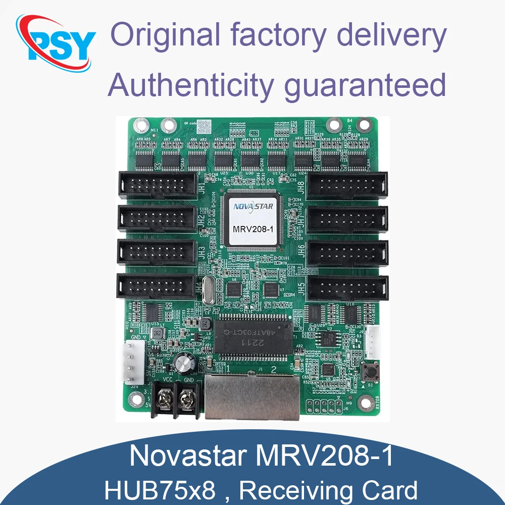 Novastar MRV208-1 LED Full Color Module Receiving Card Signal Receiver HUB75x8 Interface For LED Video Wall Rental Display
Novastar MRV208-1 LED Full Color Module Receiving Card Signal Receiver HUB75x8 Interface For LED Video Wall Rental Display