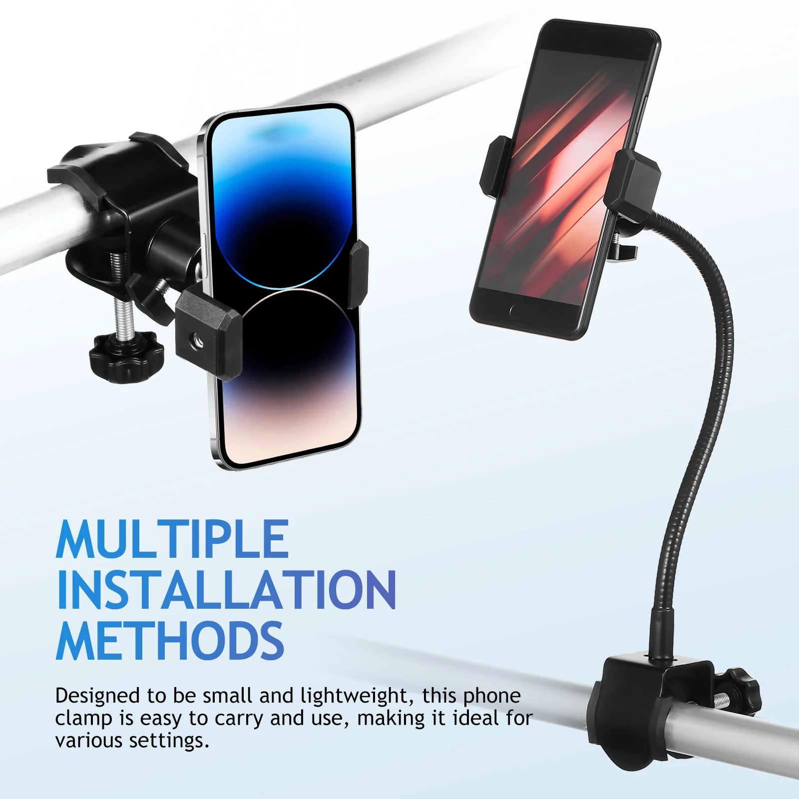 Metal Phone Holder Stand Mic Mount Clamp For Guitar Cell Tablet Rotating 360 Universal Black Compact Stable Microphone Stand
Metal Phone Holder Stand Mic Mount Clamp For Guitar Cell Tablet Rotating 360 Universal Black Compact Stable Microphone Stand