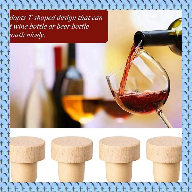 NOCM Wine Bottle Corks T Shaped Cork Plugs For Wine Cork Wine Stopper Reusable Wine Corks Wooden And Rubber (120 Pieces)
NOCM Wine Bottle Corks T Shaped Cork Plugs For Wine Cork Wine Stopper Reusable Wine Corks Wooden And Rubber (120 Pieces)