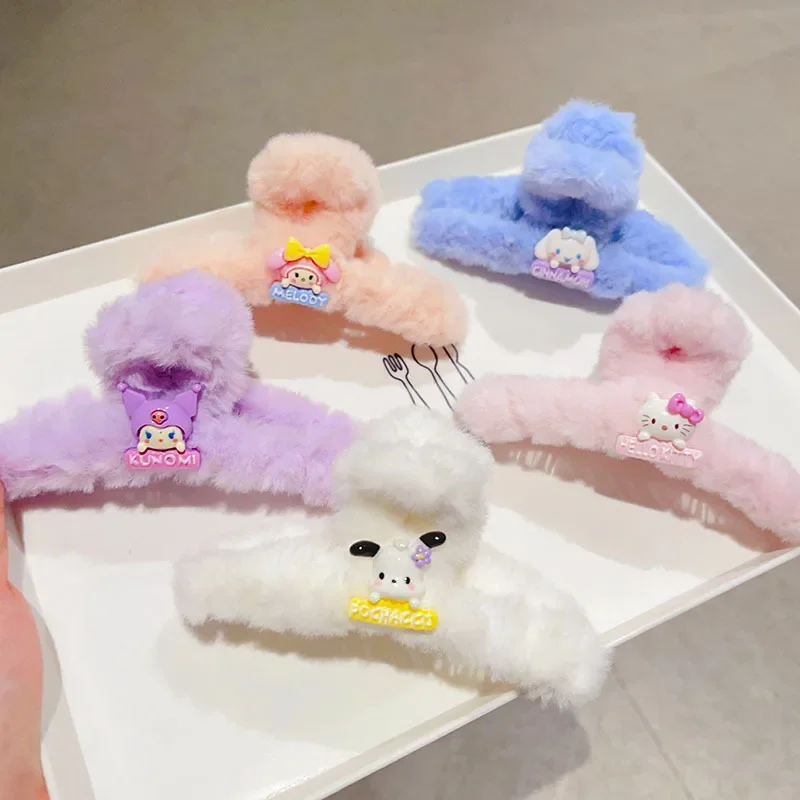 Anime Sanrio Plush Clip Kawaii Kuromi My Melody Cinnamoroll Shark Clip Cute Hair Accessory Girl Kid Festival Gift
Anime Sanrio Plush Clip Kawaii Kuromi My Melody Cinnamoroll Shark Clip Cute Hair Accessory Girl Kid Festival Gift