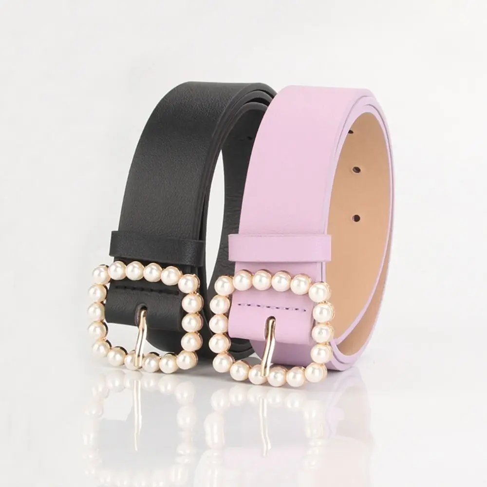 Wide Metal Buckle Belts Korean Style Pearl Women Waistbands Square Metal Buckle Solid Color Korean Waist Belts Dress Decoration
Wide Metal Buckle Belts Korean Style Pearl Women Waistbands Square Metal Buckle Solid Color Korean Waist Belts Dress Decoration