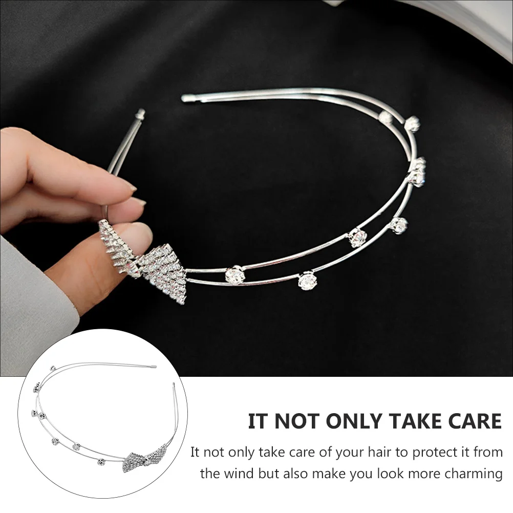 Rhinestone Bow Headband Elegant Crystal Hairband Headdress Hair Accessory for Women Girls Party Wedding Birthday 
Rhinestone Bow Headband Elegant Crystal Hairband Headdress Hair Accessory for Women Girls Party Wedding Birthday