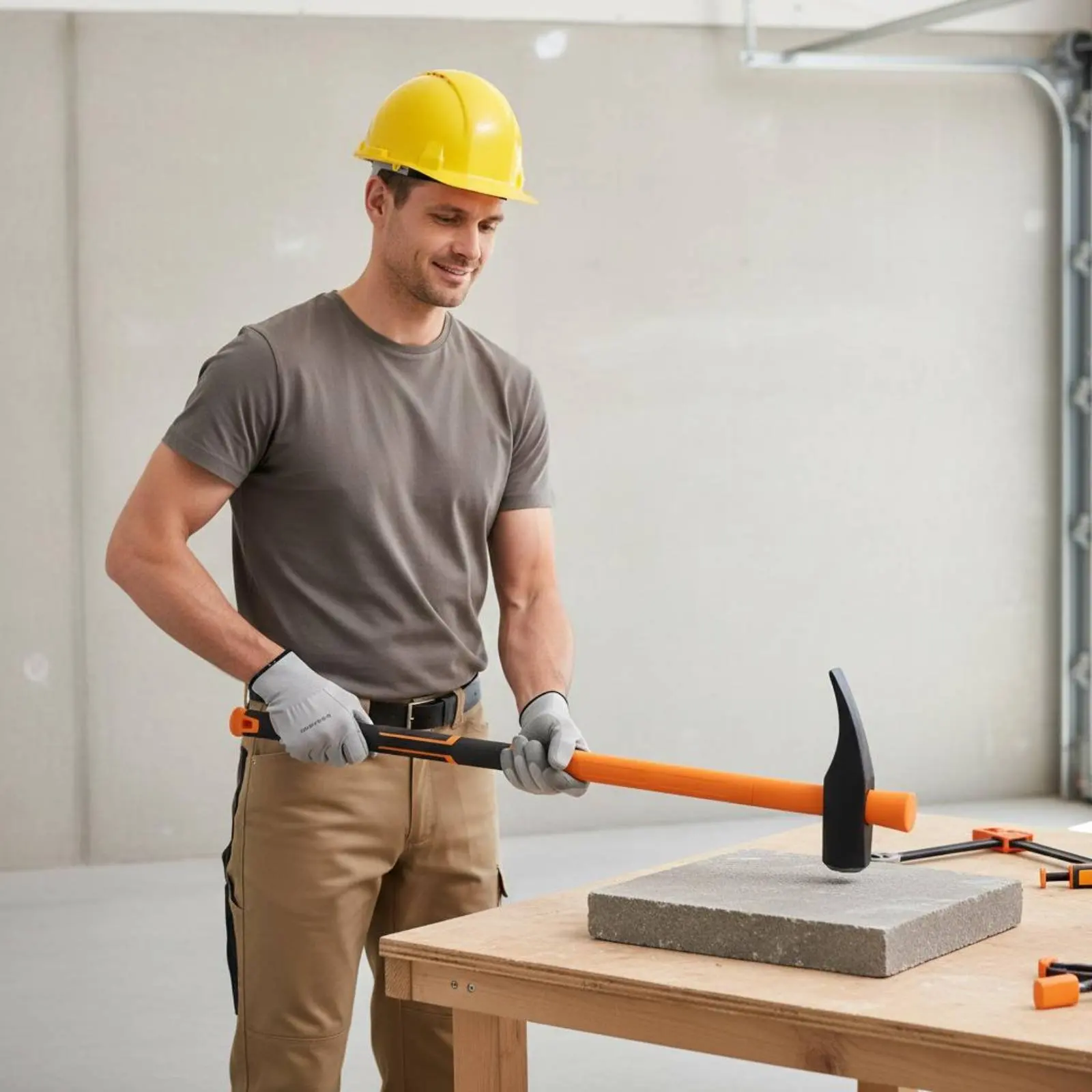 Sledge Hammer Shock Absorbing Demolition Hammer Hand Tool Heavy Duty Non-Slip Grip for Construction Workers, Repair Work
Sledge Hammer Shock Absorbing Demolition Hammer Hand Tool Heavy Duty Non-Slip Grip for Construction Workers, Repair Work