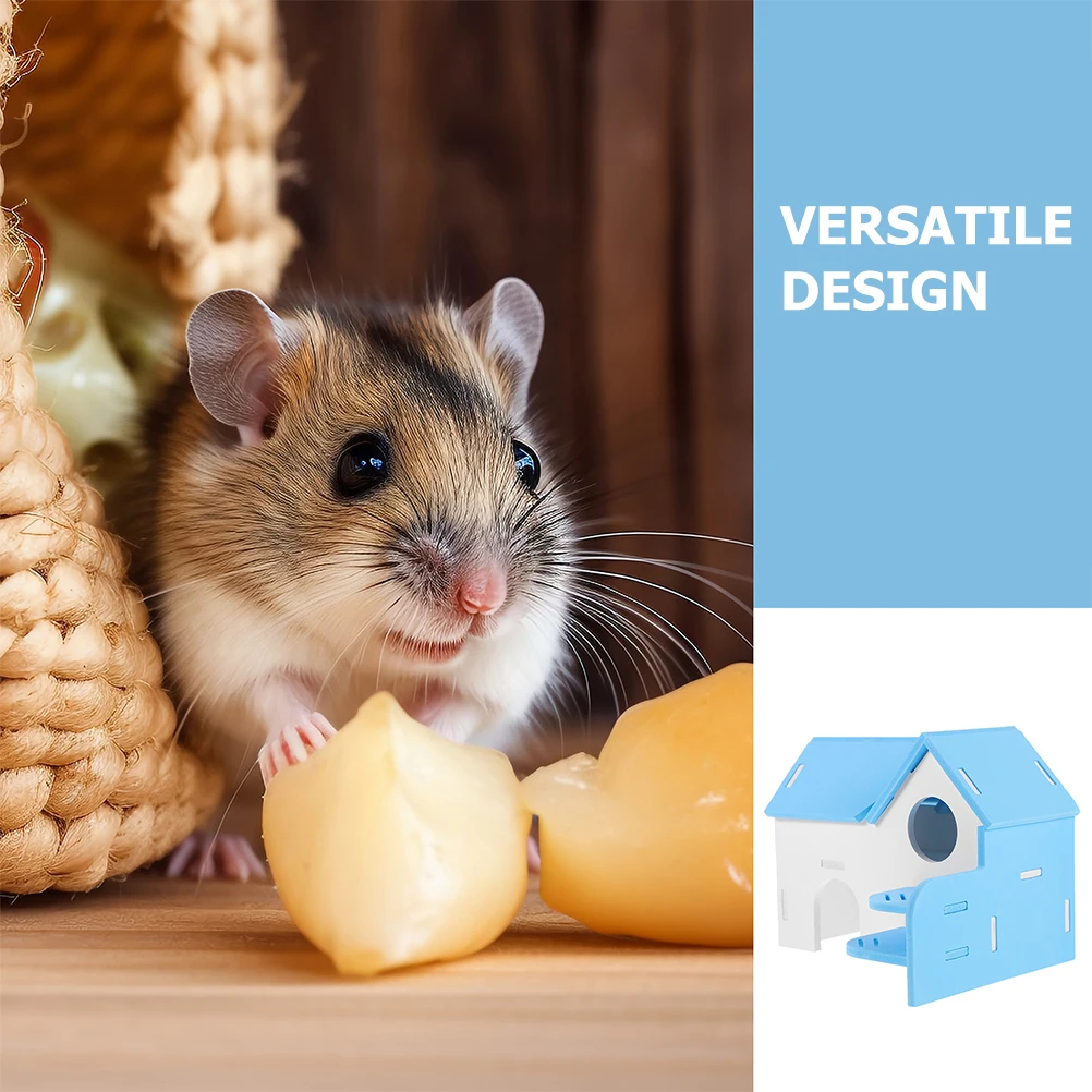 2pcs Blue Colorful Small House Hamster Hut Sleeping Nest Environmental Friendly Two Layers Balcony Cage Houses
2pcs Blue Colorful Small House Hamster Hut Sleeping Nest Environmental Friendly Two Layers Balcony Cage Houses