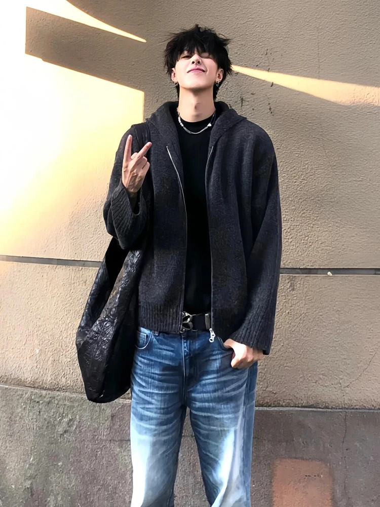 Cleanfit Zipper Cardigan Knitted Jaet Men's Lazy Sle High-End Deep ey American Retro Hoodie Sweater Comfortable Polyester
Cleanfit Zipper Cardigan Knitted Jaet Men's Lazy Sle High-End Deep ey American Retro Hoodie Sweater Comfortable Polyester